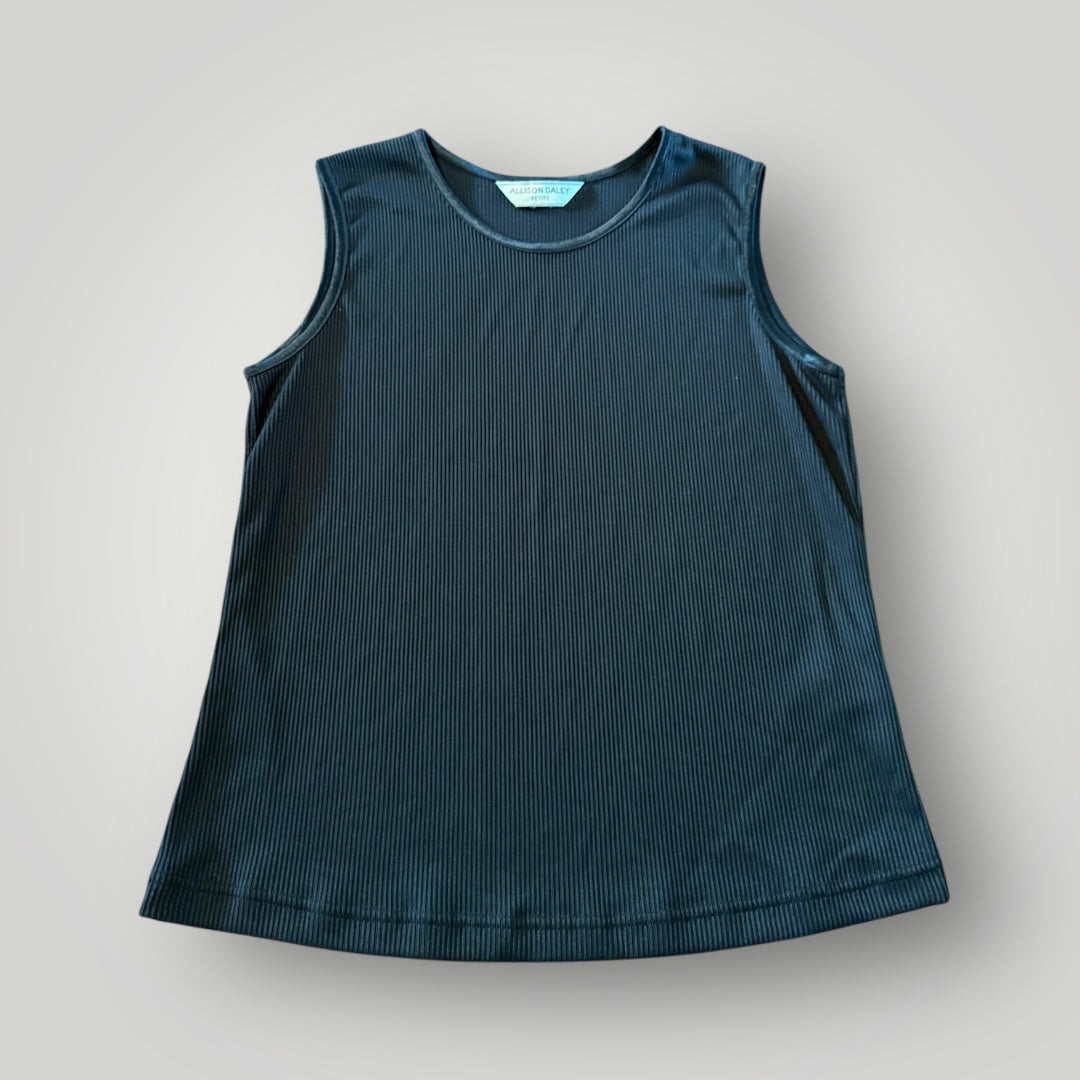 Allison Daley Ribbed Sleeveless Tank Size Medium